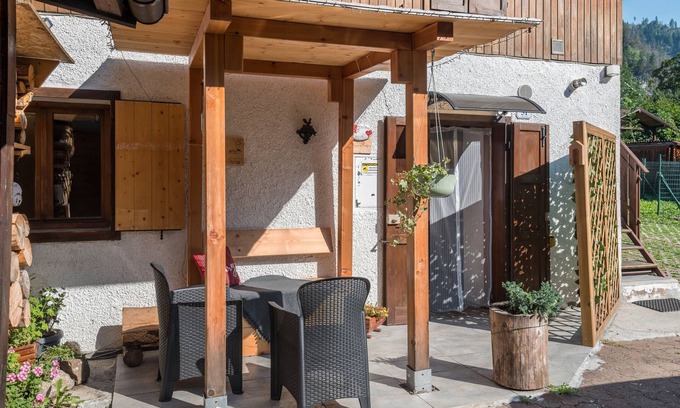 Moena Apartment | Apartment 'Ciasa De Lucky' with Mountain View, Private Terrace and Wi-Fi