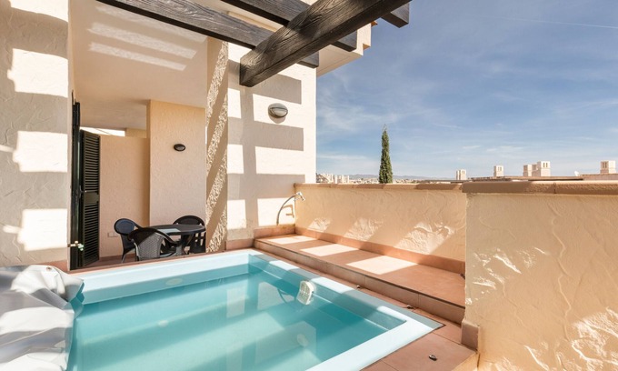 Fuente Alamo de Murcia Apartment | Apartment 'El Oasis Martinica 4 2 B' with Mountain View, Wi-Fi and Air Conditioning