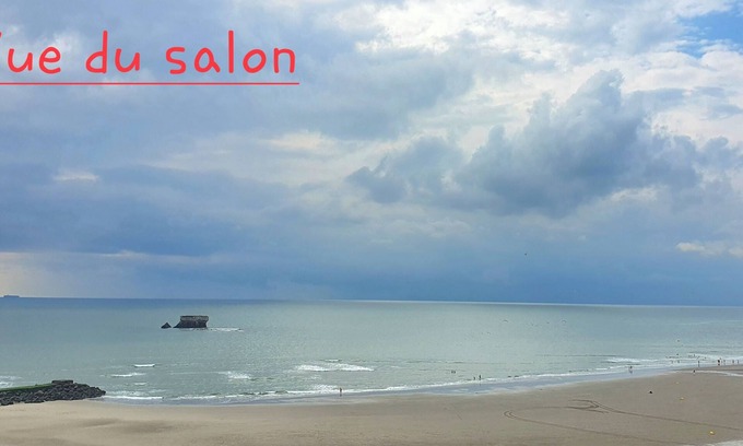 Le Portel Apartment | Apartment facing the sea, breathtaking view, welcome to l'echo des vagues