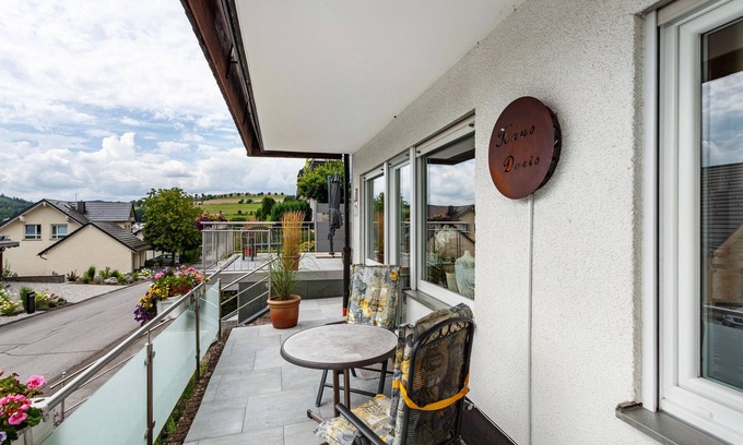 Usseln Apartment | Apartment 'Ferienhaus Doris' with Mountain View, Private Terrace and Wi-Fi