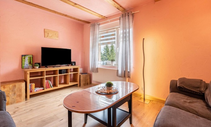 Oberwiesenthal Apartment | Apartment 'Ferienhaus Fichtelberg Apartement A' with Mountain View, Private Terrace and Wi-Fi
