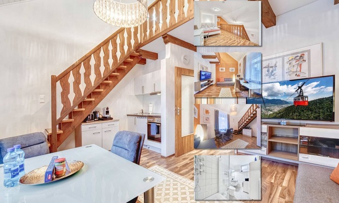 Gmain Apartment | Apartment 'Galerie- Am Kurgarten' with Mountain View and Wi-Fi
