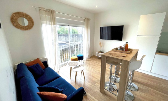 Saint-Brieuc Apartment | Apartment "Le Clémenceau", downtown, fully equipped