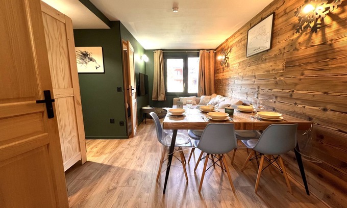 Plagne 1800 Apartment | Apartment-Mountain view-Private Bathroom