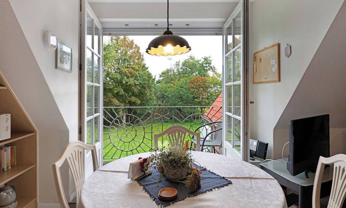 Nordstrand Apartment | Apartment 'Mühlenblick' with Private Terrace, Shared Garden and Balcony
