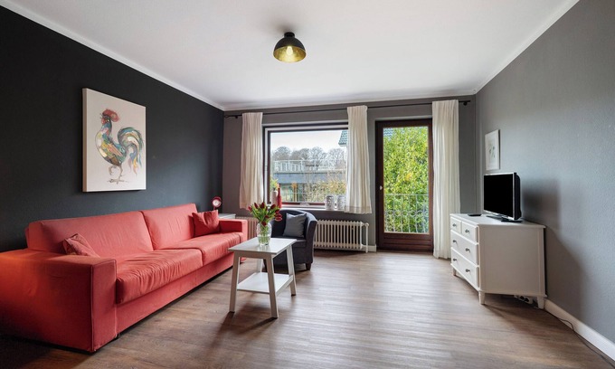 Kronsgaard Apartment | Apartment 'Ostseeblick Fewo 6' with Private Terrace, Balcony and Wi-Fi