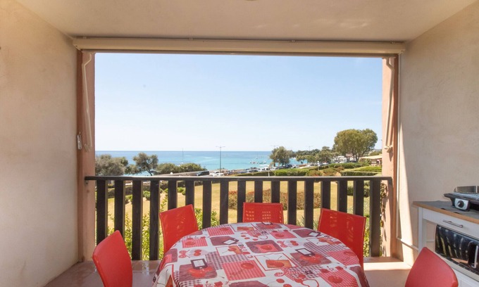 Ajaccio Apartment | Apartment 'Résidence Aria Marina Plage' with Sea View, Shared Pool and Wi-Fi