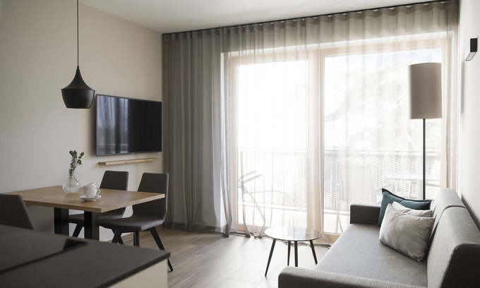 Rabla Apartment | Apartment 'Residence Sonja - Pinus' with Shared Pool, Balcony and Wi-Fi