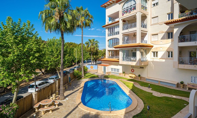 El Albir Apartment | Apartment 'Rotonda Spaniahome' with Shared Pool, Wi-Fi and Air Conditioning
