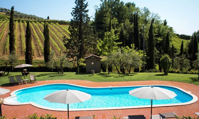 San Miniato Apartment | Apartment 'Rustico Con Piscina' with Shared Pool, Private Garden and Wi-Fi