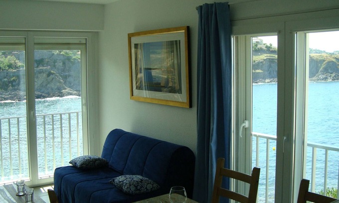 Collioure Apartment | Apartment T3 on the seafront. Breathtaking view over Collioure and the sea