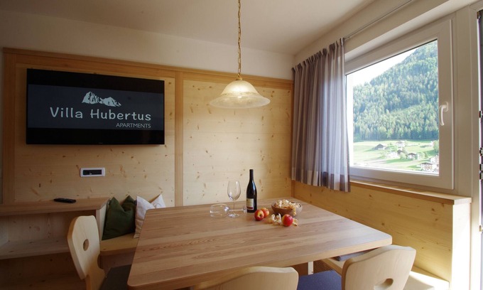 Ortisei Apartment | Apartment 'Villa Hubertus Stambech' with Mountain View, Balcony and Wi-Fi
