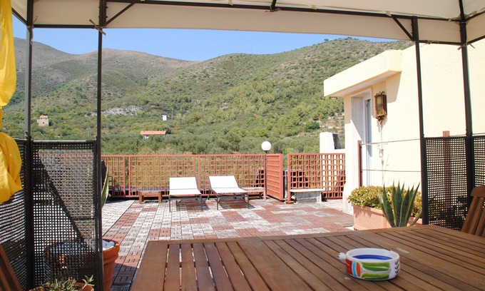 Ceriale Apartment | Apartment with terrace overlooking the sea from Finale Ligure to Alassio and Gallinara