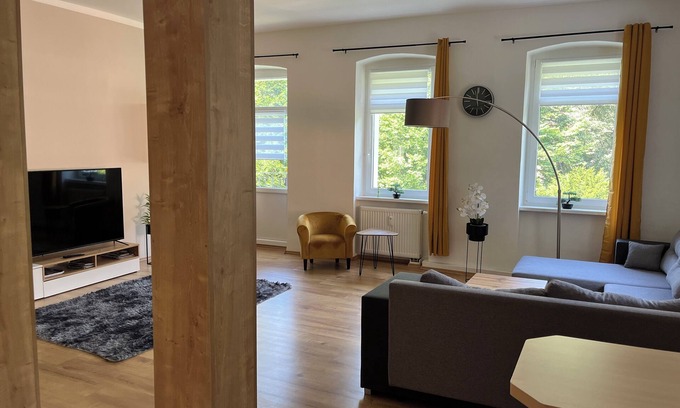 Bad Schandau Apartment | Apartments Badallee 4, Bad Schandau, apartment no. 5, 140m2 with balcony, 3BR