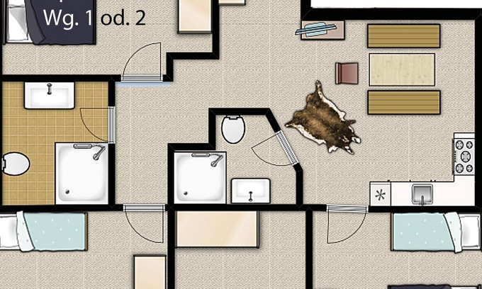 Dorfgastein Apartment | App."Anderl" 4 bedrooms/2 bathrooms/toilet/balcony, 7-10 people. - Ladinger, country house