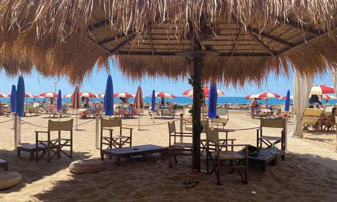 Santa Marinella Apartment | App in Residence with loggia overlooking the sea.Private pool and beach at 200mt.