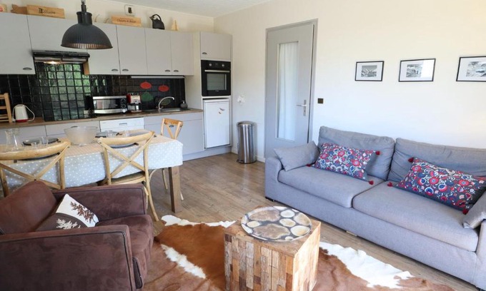 Les Gets Apartment | Appartement 3 pièces cosy centre des Gets, proche télécabine, Wi-Fi - FR-1-623-311