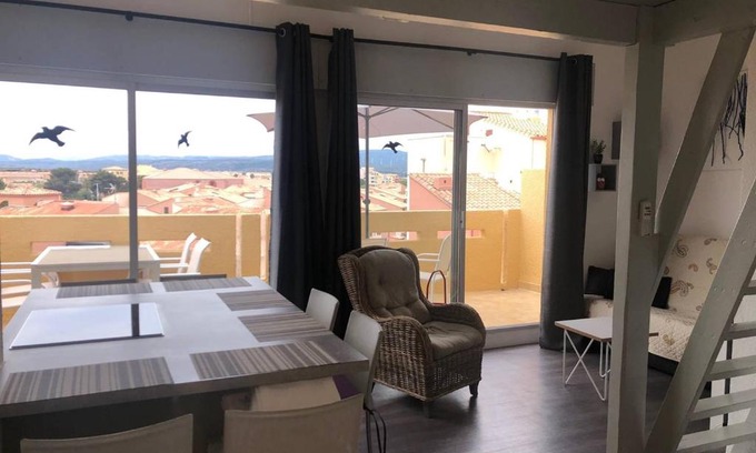 Port Leucate Apartment | Appartement avec terrasse, 4 couchages, plage à proximité, parking - FR-1-81-536
