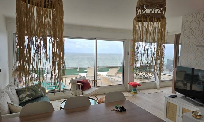 La Baule-Escoublac Apartment | Appartement vue Mer, Dernier Étage, Très Grande Terrasse, Milieu Baie La Baule