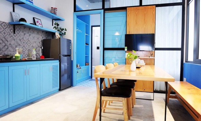 Hai Chau Apartment | Apt2BR/kitchen+dining table/5' drive Mykhe