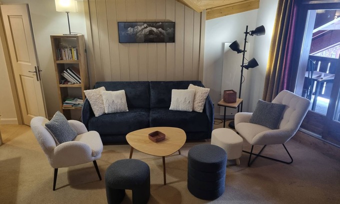 Bourg-Saint-Maurice Apartment | Arc 1950, Sources de marie, 6-8 pers, ski-in/ski-out, swimming pool and spa/sauna access