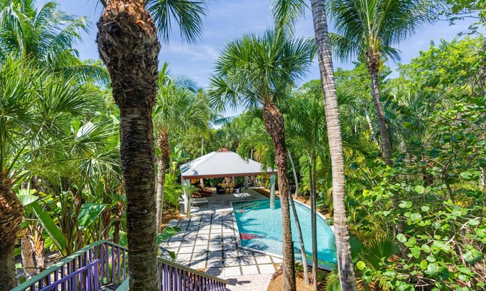 Del Sega House | Architecturally stunning, home with the feel of a Balinese resort. Ready for guests post Ian