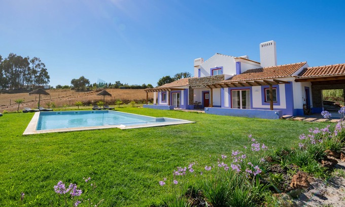 Santiago do Cacem Cottage | Ares do Monte - Rural Tourism - Suite Rosmaninho with Pool View