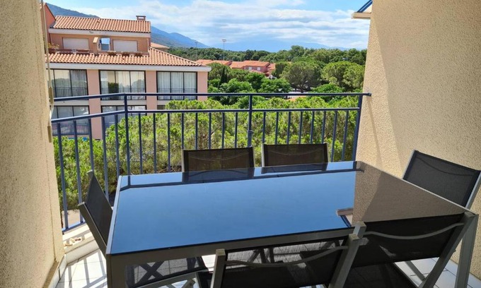 Plage d'Argeles Apartment | Argelès-Sur-Mer - T2 cabine climatisé pour 4 personnes avec parking - FR-1-388-189