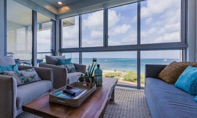 Noord Condo | Aruba Luxury Beach Oceanfront residence at Azure minutes to Eagle and Palm beach