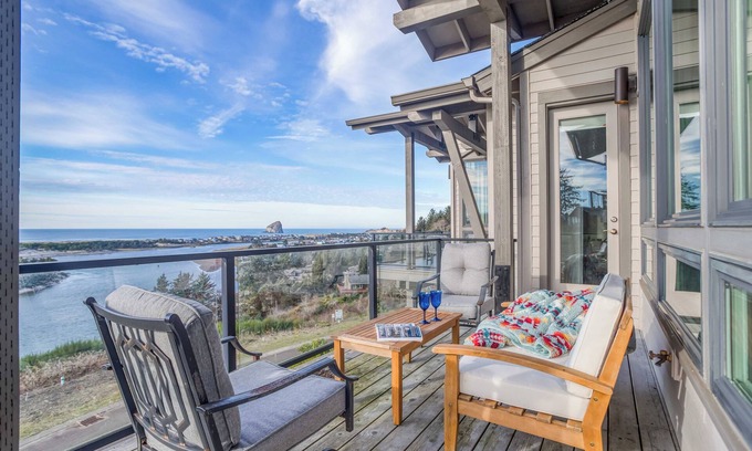 Oregon Coast House | Astonishing River, Ocean Views including Haystack Rock in Pacific City, Clubhous