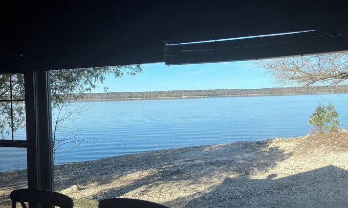Sturgeon Bay Cabin | At The Bay. located on the beach.