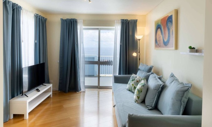 Ponta Delgada Apartment | Atlantic Penthouse - City, Montain & Ocean - Free Parking