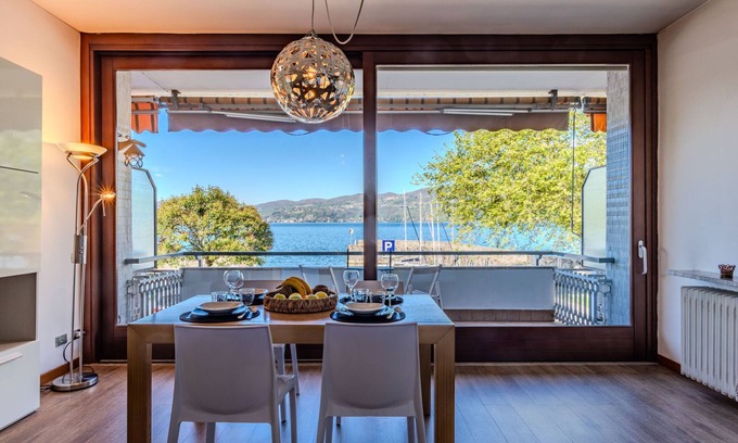 Ispra Apartment | Attilio lake front view by Interhome