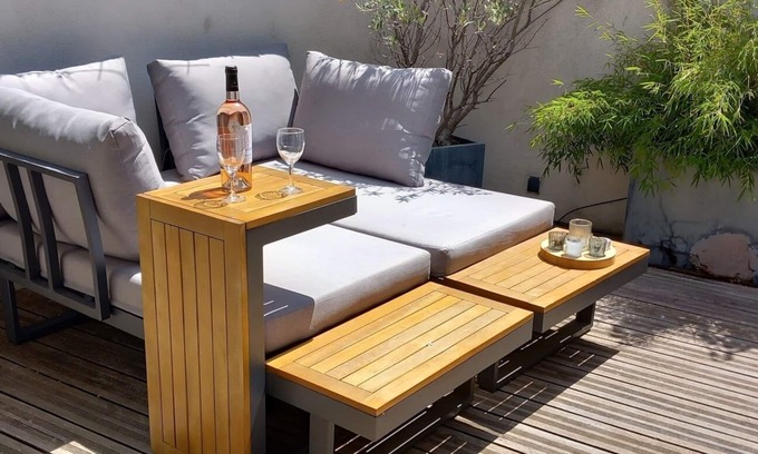 Portiragnes Apartment | Atypique ! Studio Donnant sur une Charmante Terrasse Tropézienne