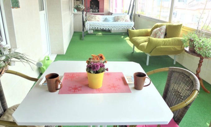 Merkezefendi Apartment | Aydınoğlu Suite terrace-4th Floor -NO Lift-1 A/C