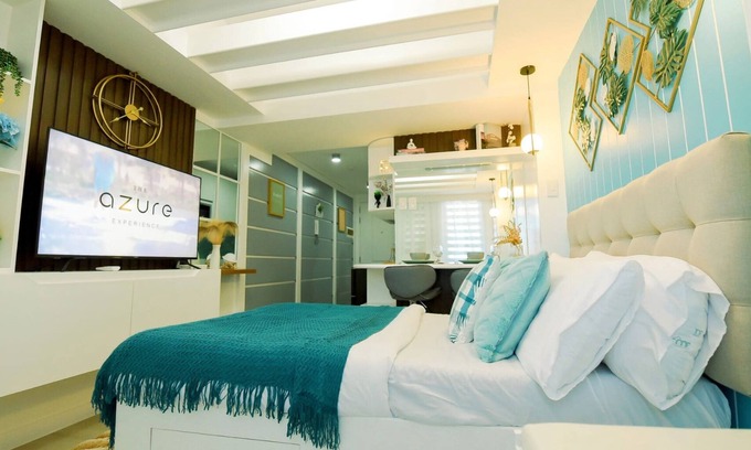 Bacolor Condo | Azure North Condo: Balcony & Scenic Views