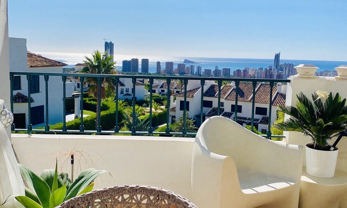 Benidorm Apartment | Balcony de Sierra Cortina! Panoramic sea view!