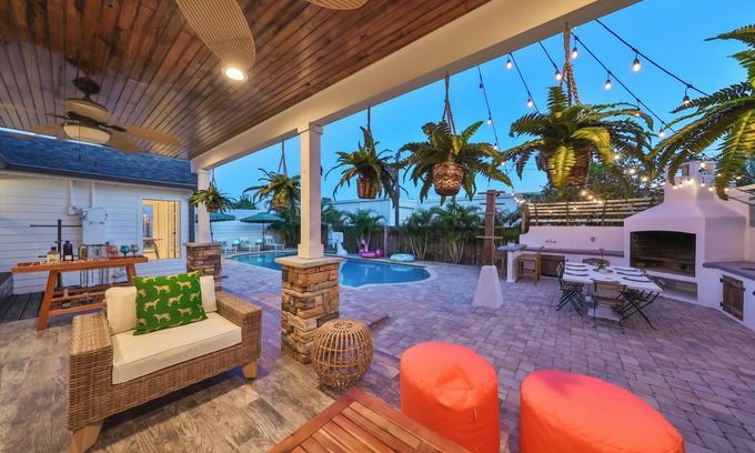 North Hyde Park House | Bali Resort Home with pool, putting green, golf simulator, game room