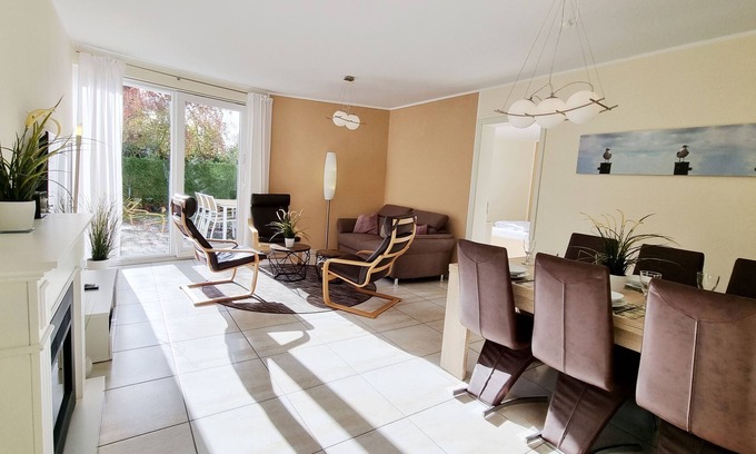 Kalifornien Apartment | Baltic Sea vacation apartment Baltic Sunshine with garden only 50m walk to the beach
