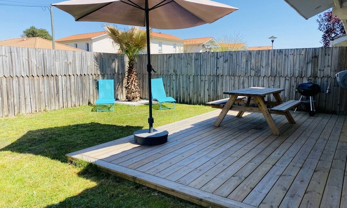 Mios House | Bassin d'Arcachon: Nice house with garden