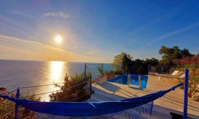Porto Tricase House | Bay View Villa by the Sea with Exclusive Pool