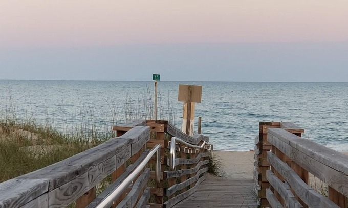 Kure Beach Apartment | "Beach Sweet" Slightly over a block to Ocean! 1st floor, no stairs to climb.