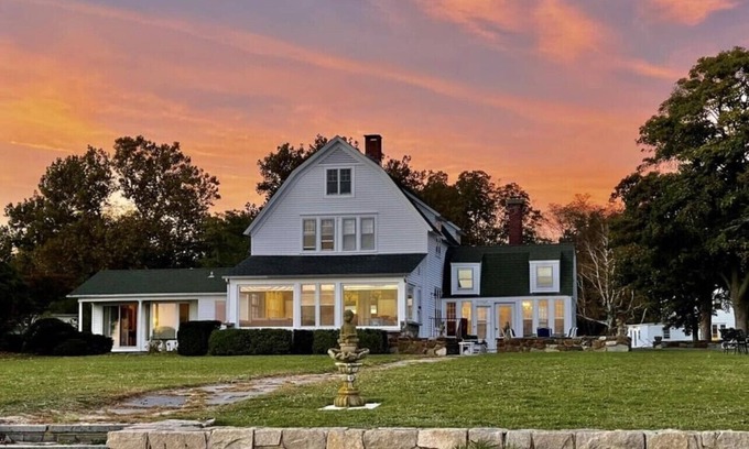 Pipes Cove House | Beach/Waterfront 7.2 ac Estate with Dockage -40 ft