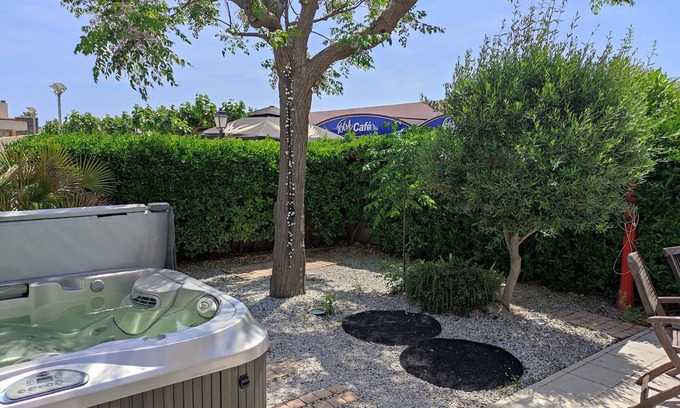 Naturist Village Apartment | Beachfront Apartment: Terrace, Garden, Jacuzzi, Garage, Sleeps 4