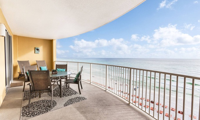 West Panama City Beach Condo | Beachfront Luxury! Beach Chairs Included! Right on the Beach!