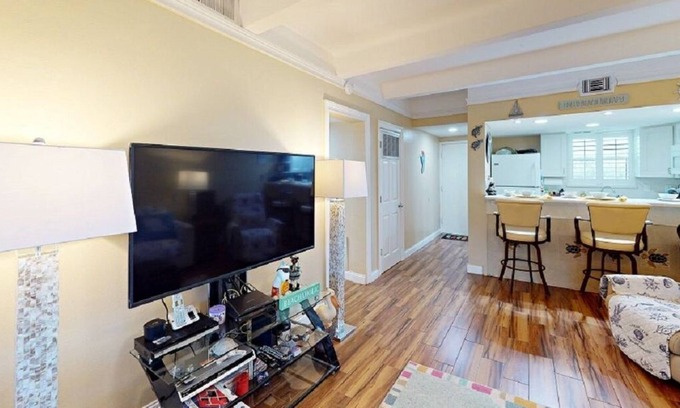 New Smyrna Beach Condo | Beachfront Pet-Friendly Condo - 2BR/2BA - Steps to No-Drive Beach!