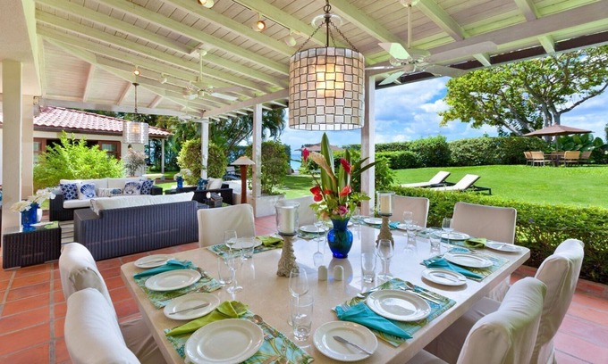 Folkestone Villa | Beachfront Villa With Large Gardens And Walking Distance To Holetown.