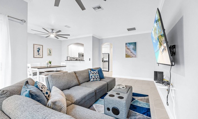 Port Canaveral House | Beachside Escape Magnolia Townhome w/Game Room, Fire pit, BBQ grills & Private Balcony!