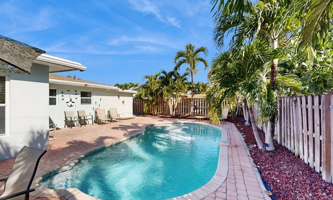 Harbor Village House | Beautiful & airy dog-friendly home near the beach with private pool, yard, grill