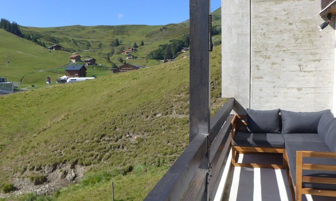 Val d'Illiez Apartment | Beautiful apartment for 10 guests with WIFI, TV, balcony and panoramic view